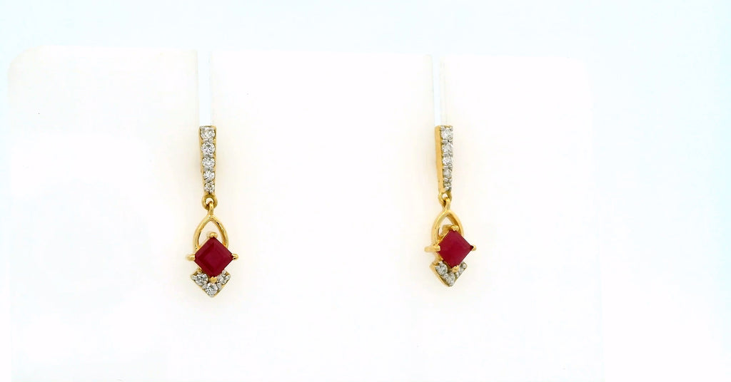 Royal Ruby Earrings   - CSTD90R