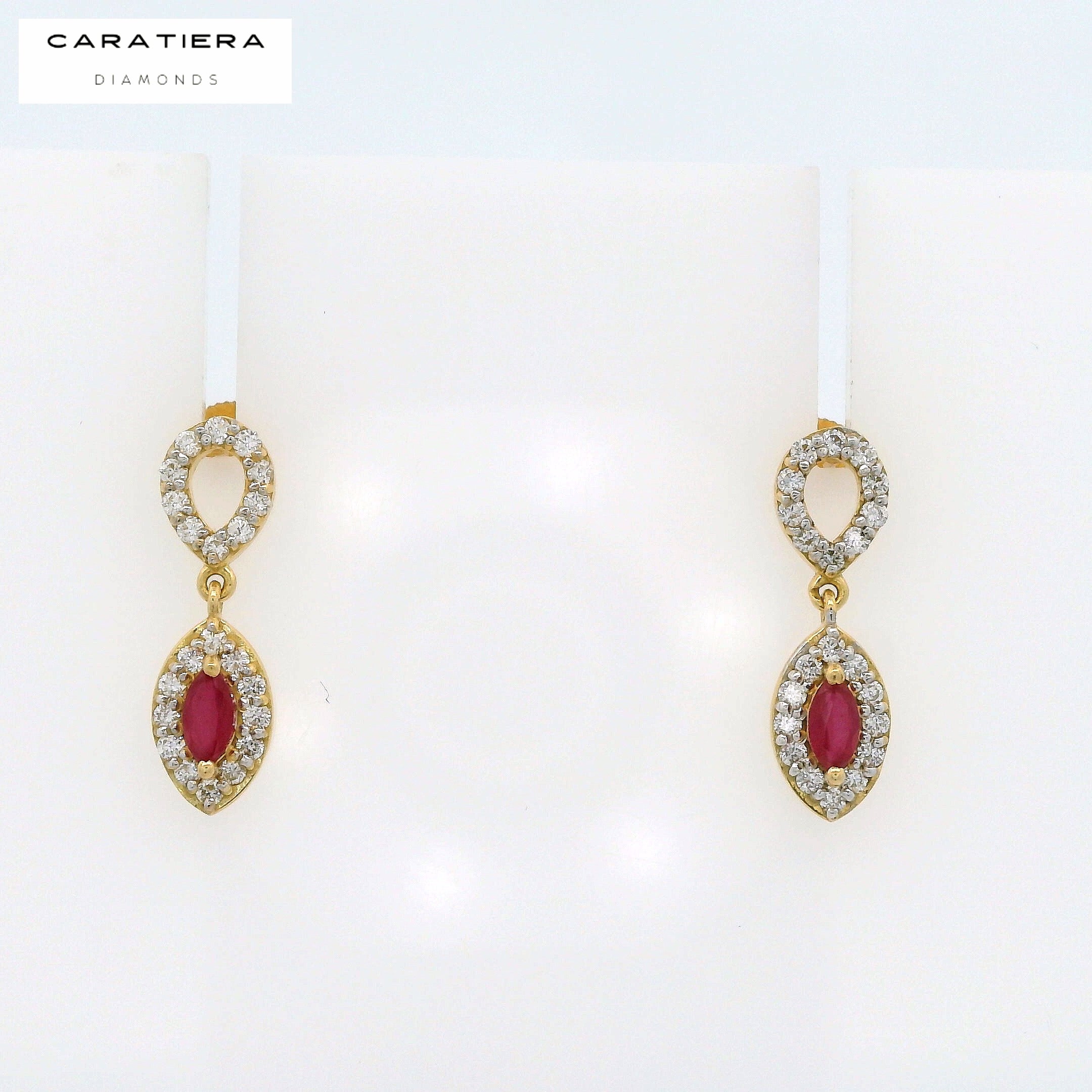 Majestic Bloom Ruby Drops  Stud  -CSTD93R