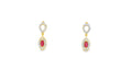 Majestic Bloom Ruby Drops  Stud  -CSTD93R