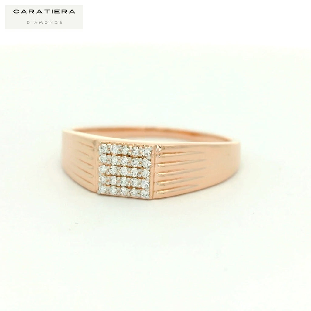 The Rose-Pavé Executive  Ring  - GRD7