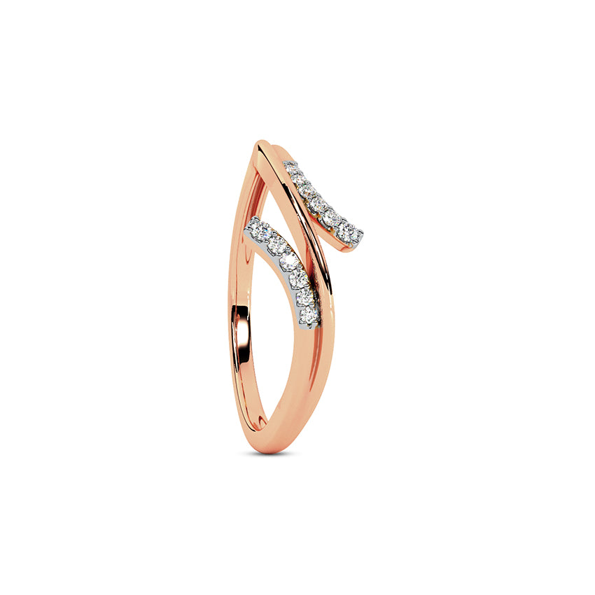 Elegant Rose Gold Diamond Ring -RGD