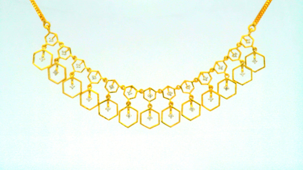 Golden Symphony Necklace   -NCD16