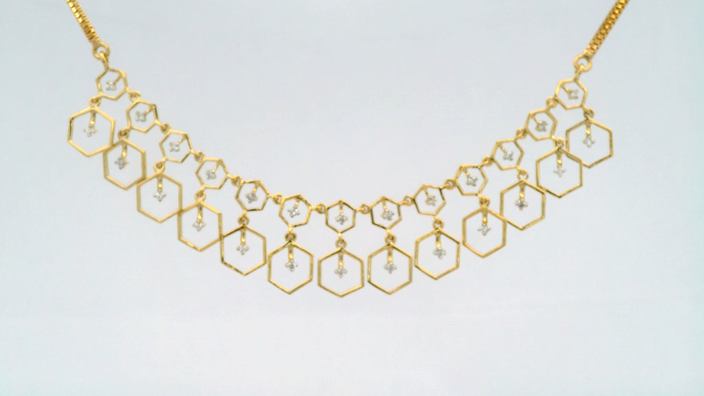 Golden Symphony Necklace   -NCD16