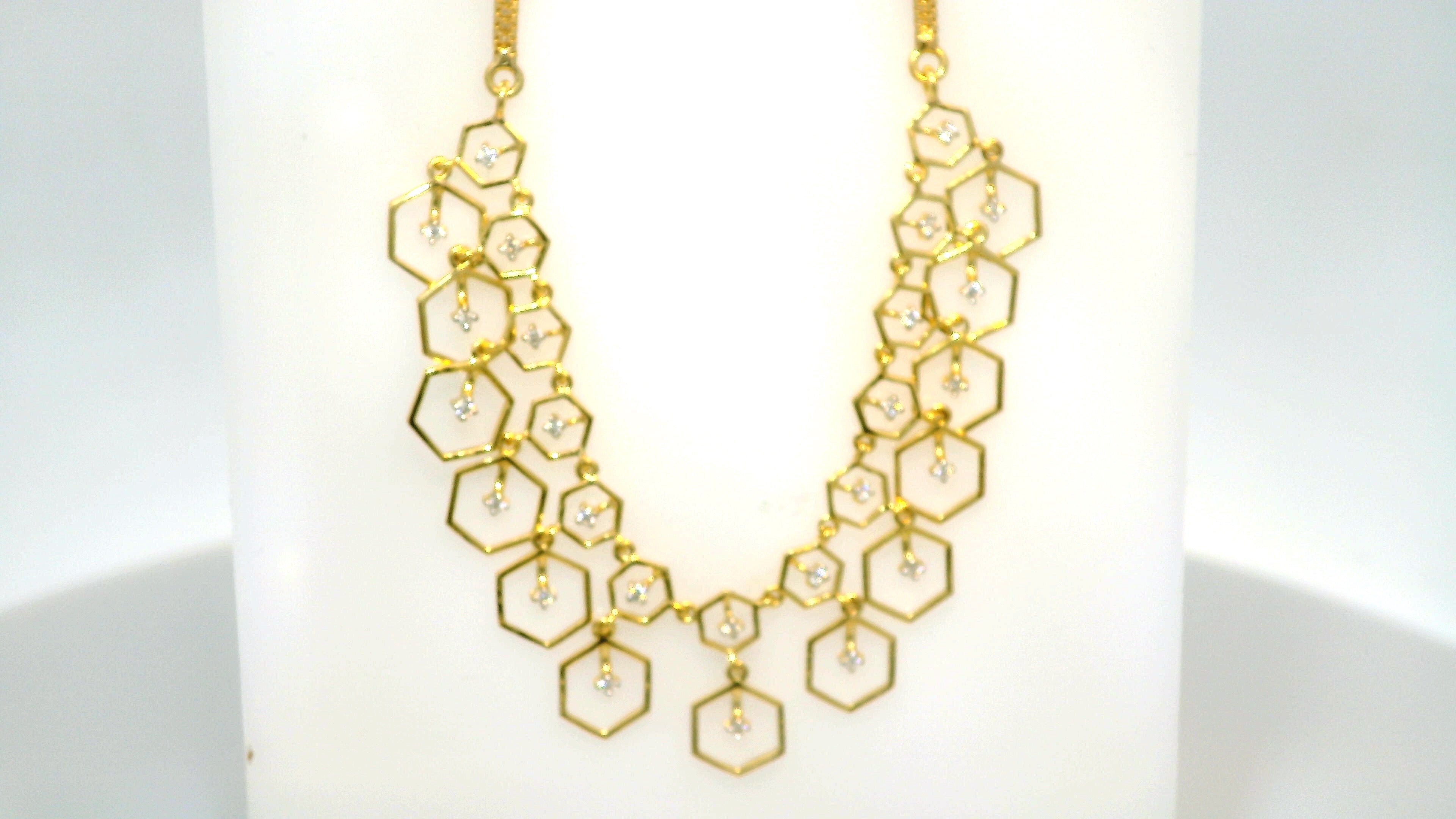 Golden Symphony Necklace   -NCD16