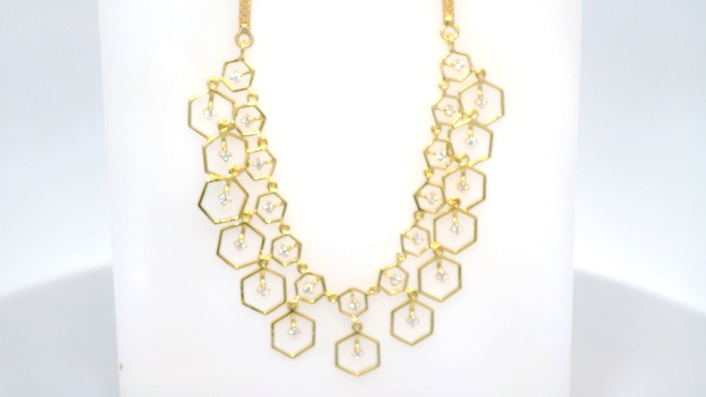 Golden Symphony Necklace   -NCD16