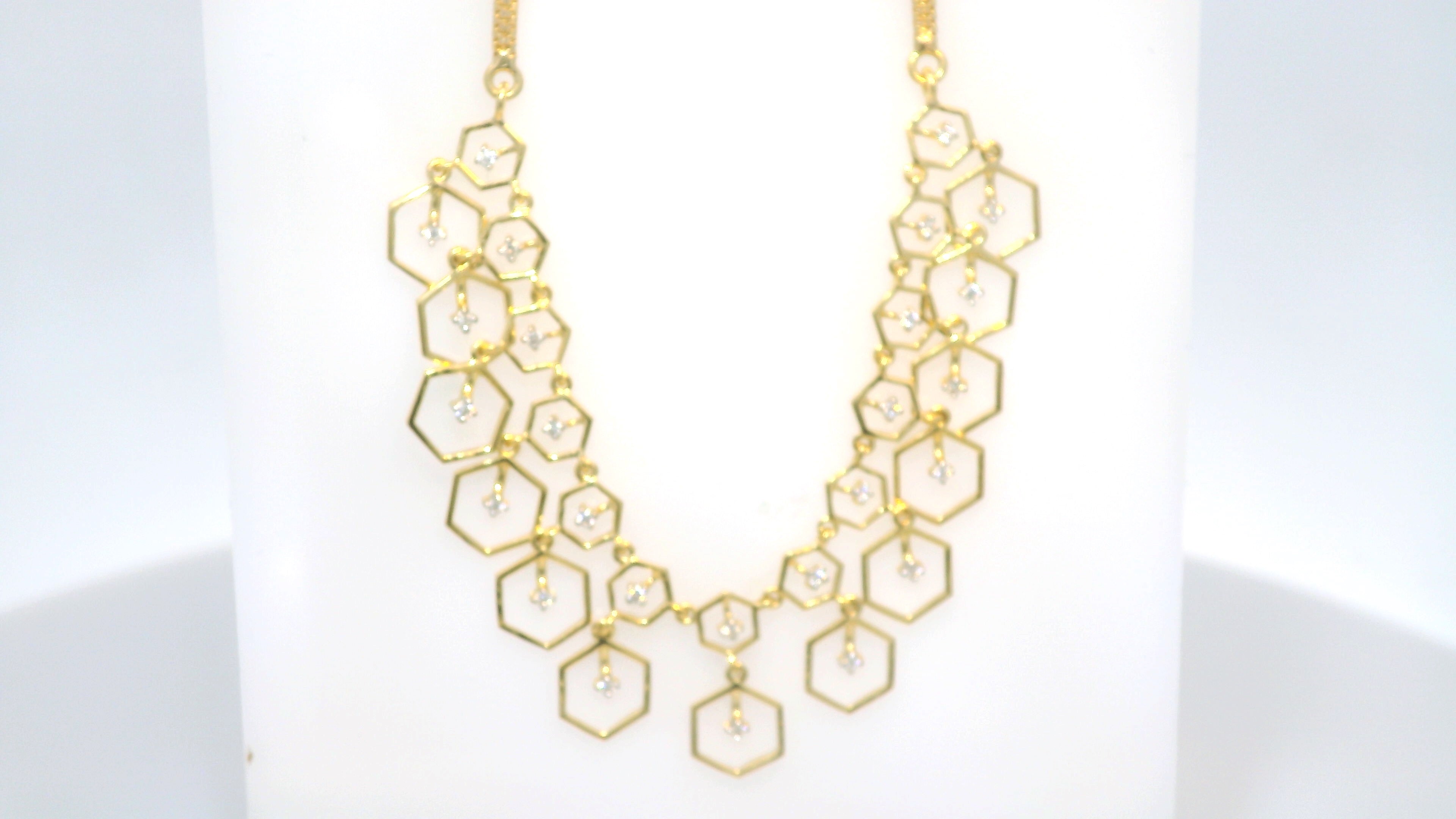 Golden Symphony Necklace   -NCD16