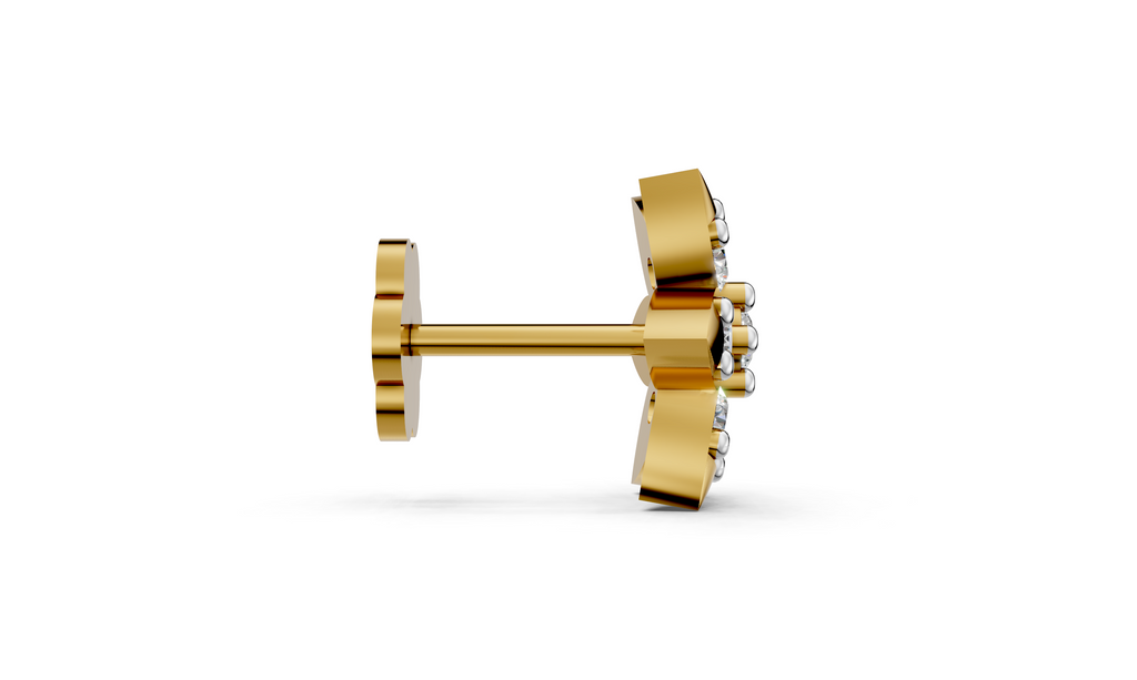 Seven Bloom Diamond Nose pin  - NPD10