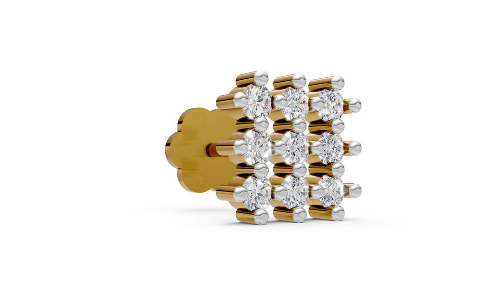 Diamond Net Nose pin - NPD18