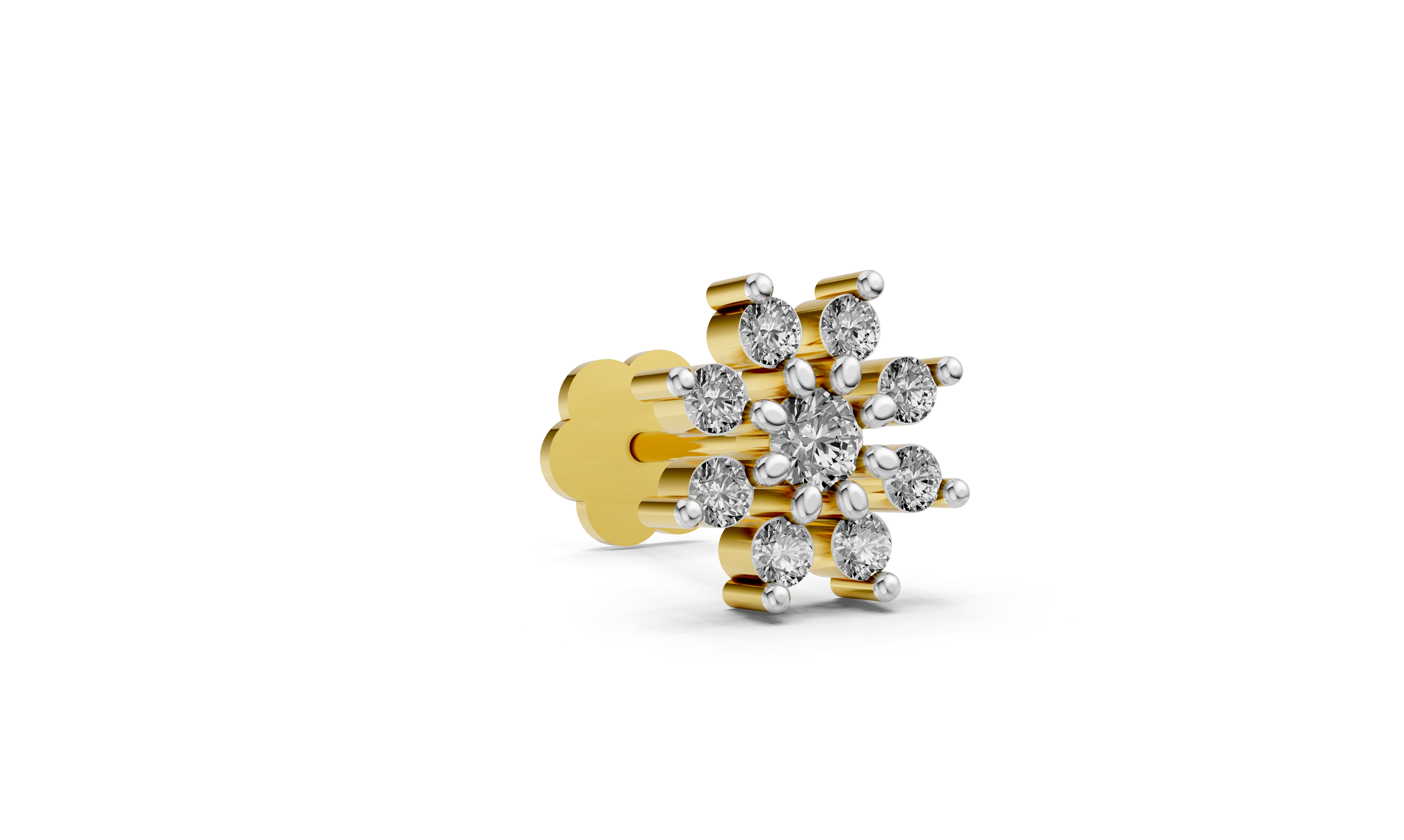 Celestial Sunflower Nose Stud  -NPD226