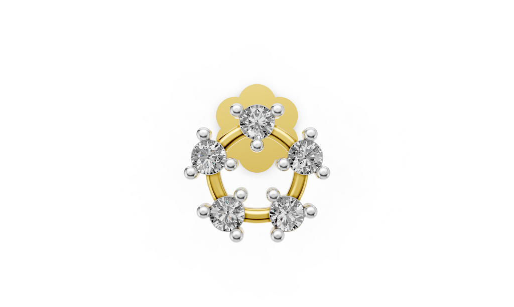 Celestial Petal Glow Nose Stud    -NPD228