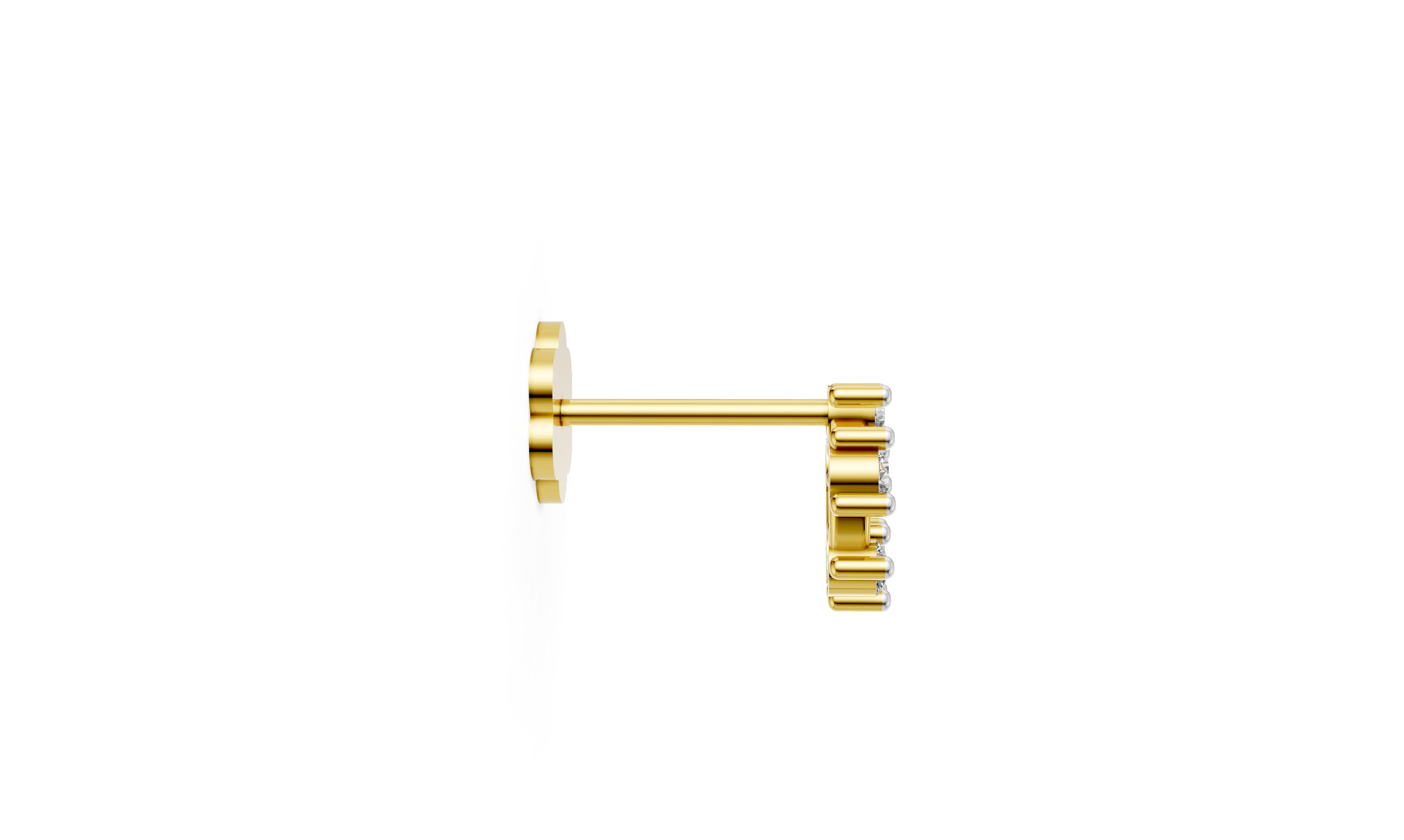 Celestial Petal Glow Nose Stud    -NPD228