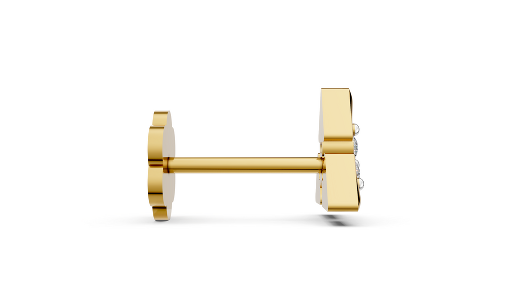 Tri Glow Diamond Nose pin - NPD82