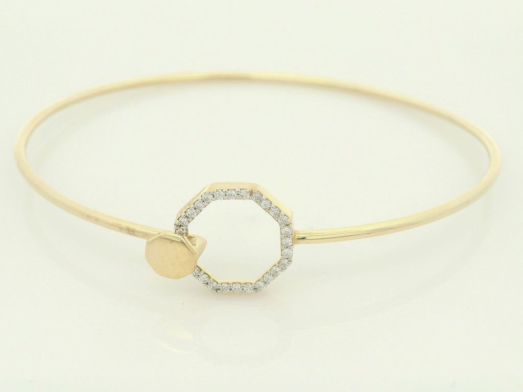 Golden Heart Prism  Bangle  - PBD12