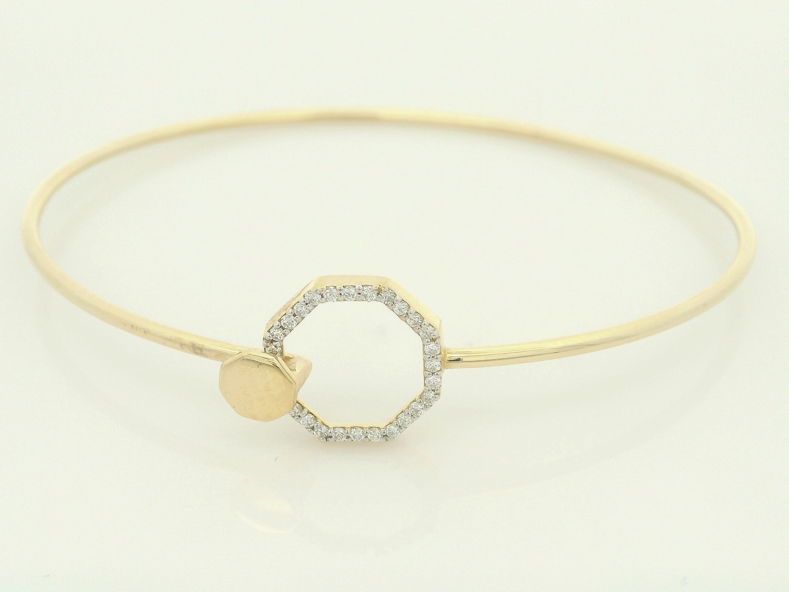 Golden Heart Prism  Bangle  - PBD12