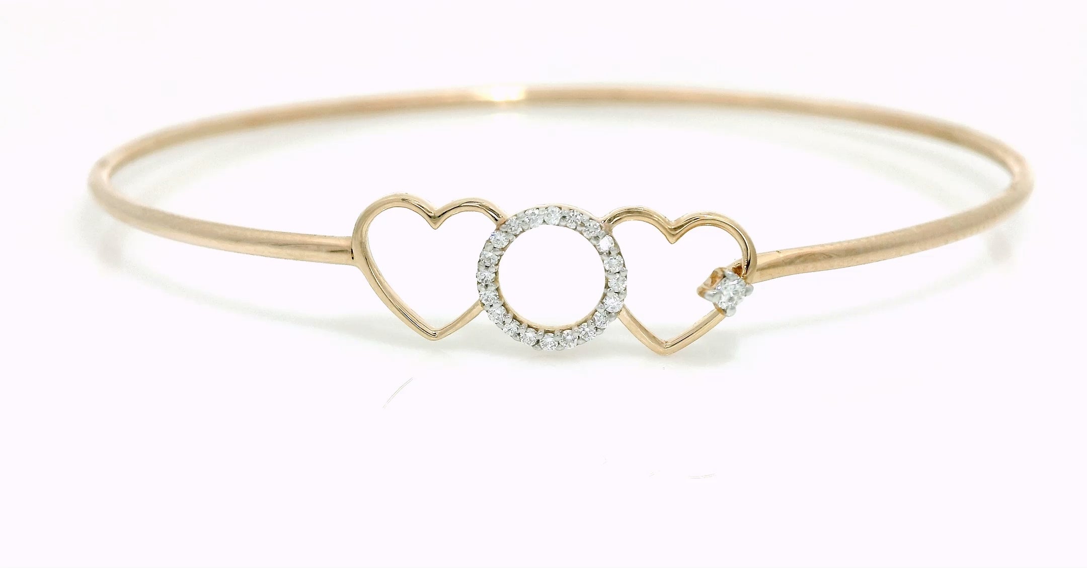 Amora Halo Diamond Bangle  -PBD36