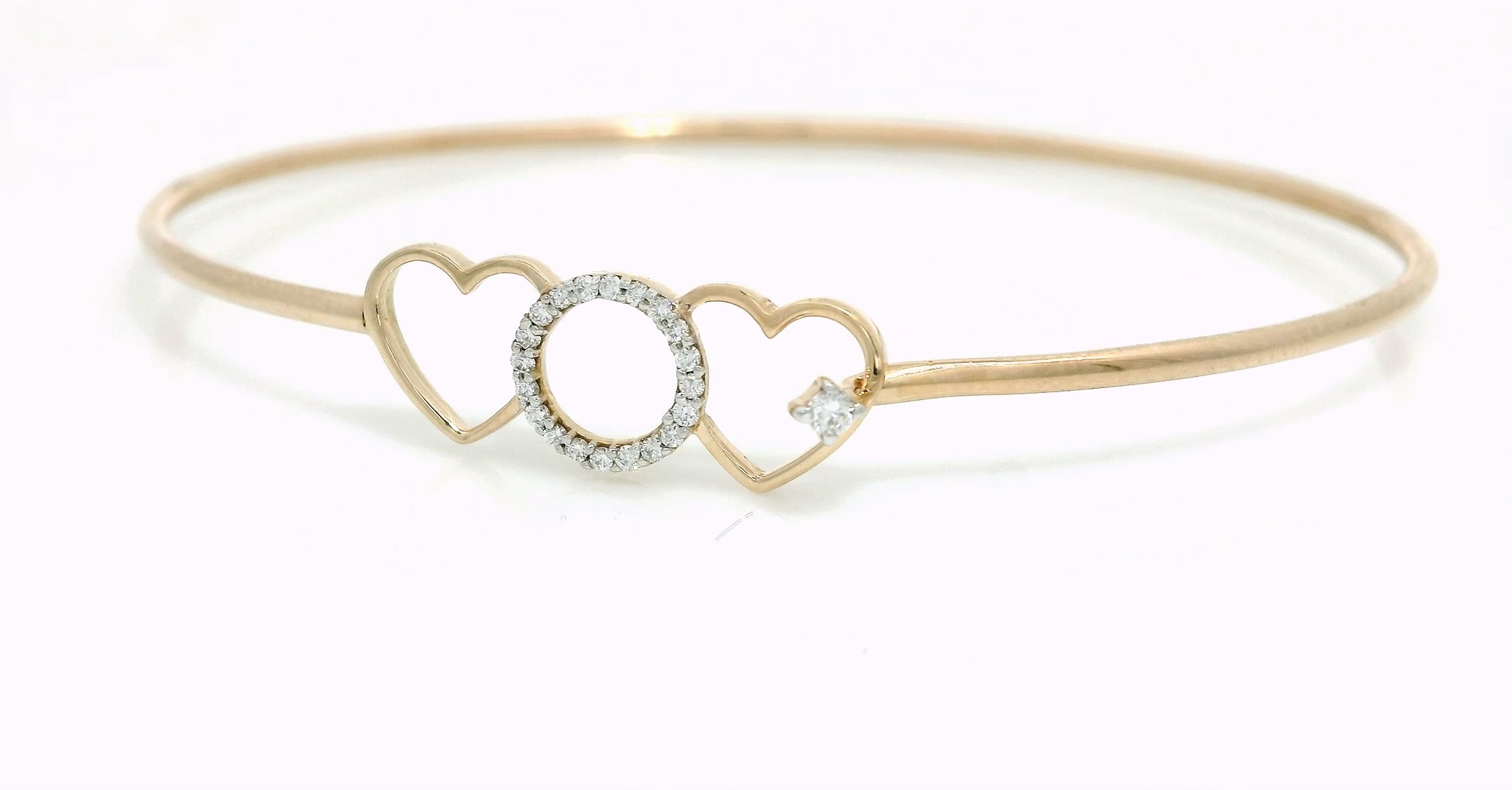 Amora Halo Diamond Bangle  -PBD36