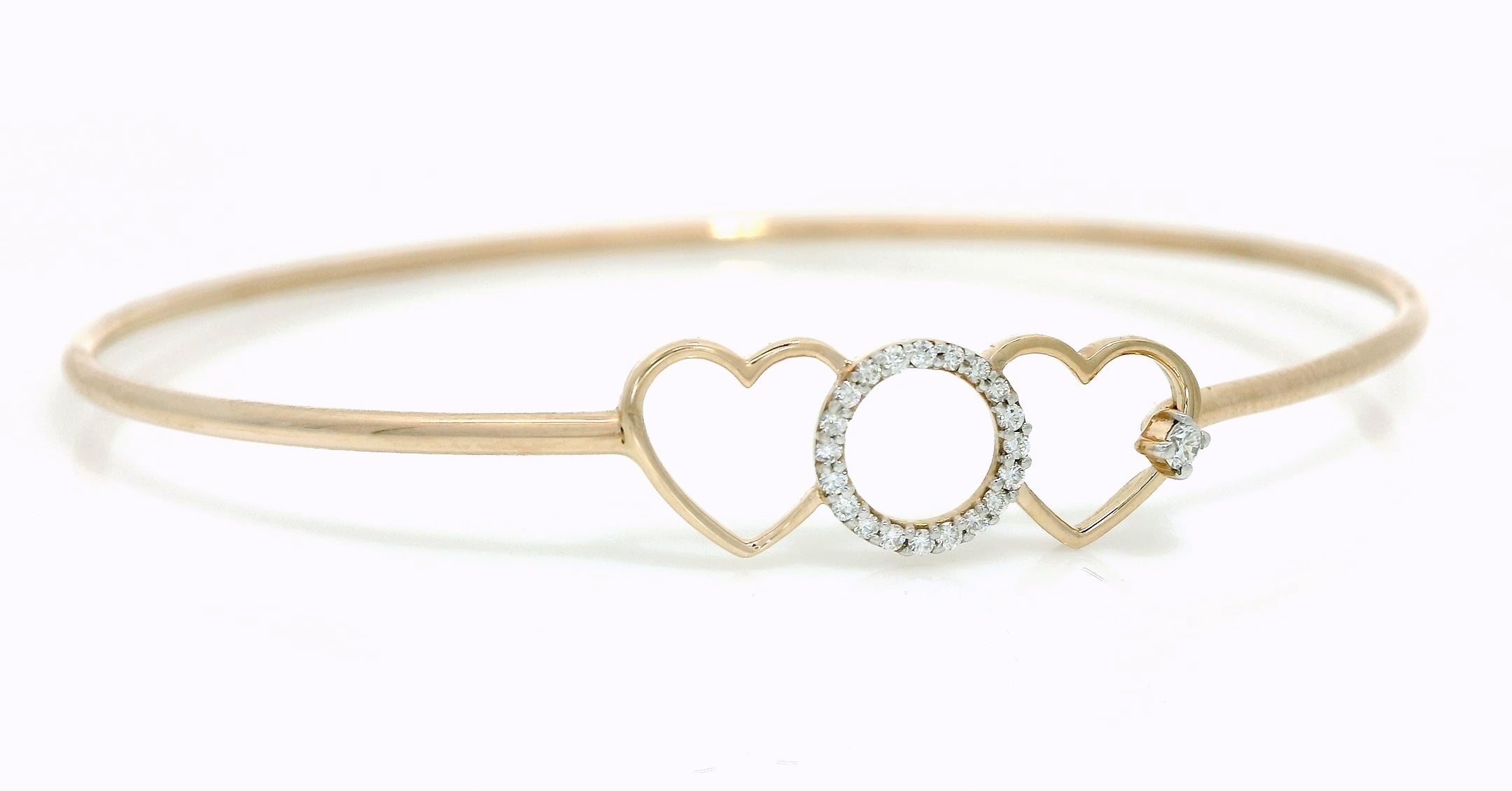 Amora Halo Diamond Bangle  -PBD36