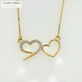 Astra Heart Duo Necklace  -  PDH189