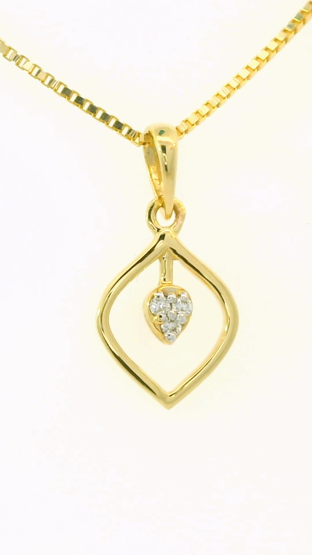 The Elina Leaf Pendant   - PND124