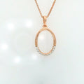 Ethereal Crescent Oval  - PND140