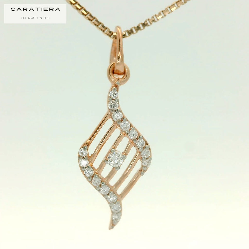 Grace Spiral Diamond Pendant  -PND20