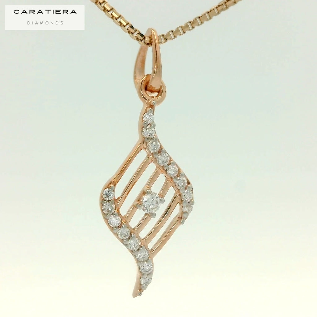Grace Spiral Diamond Pendant  -PND20