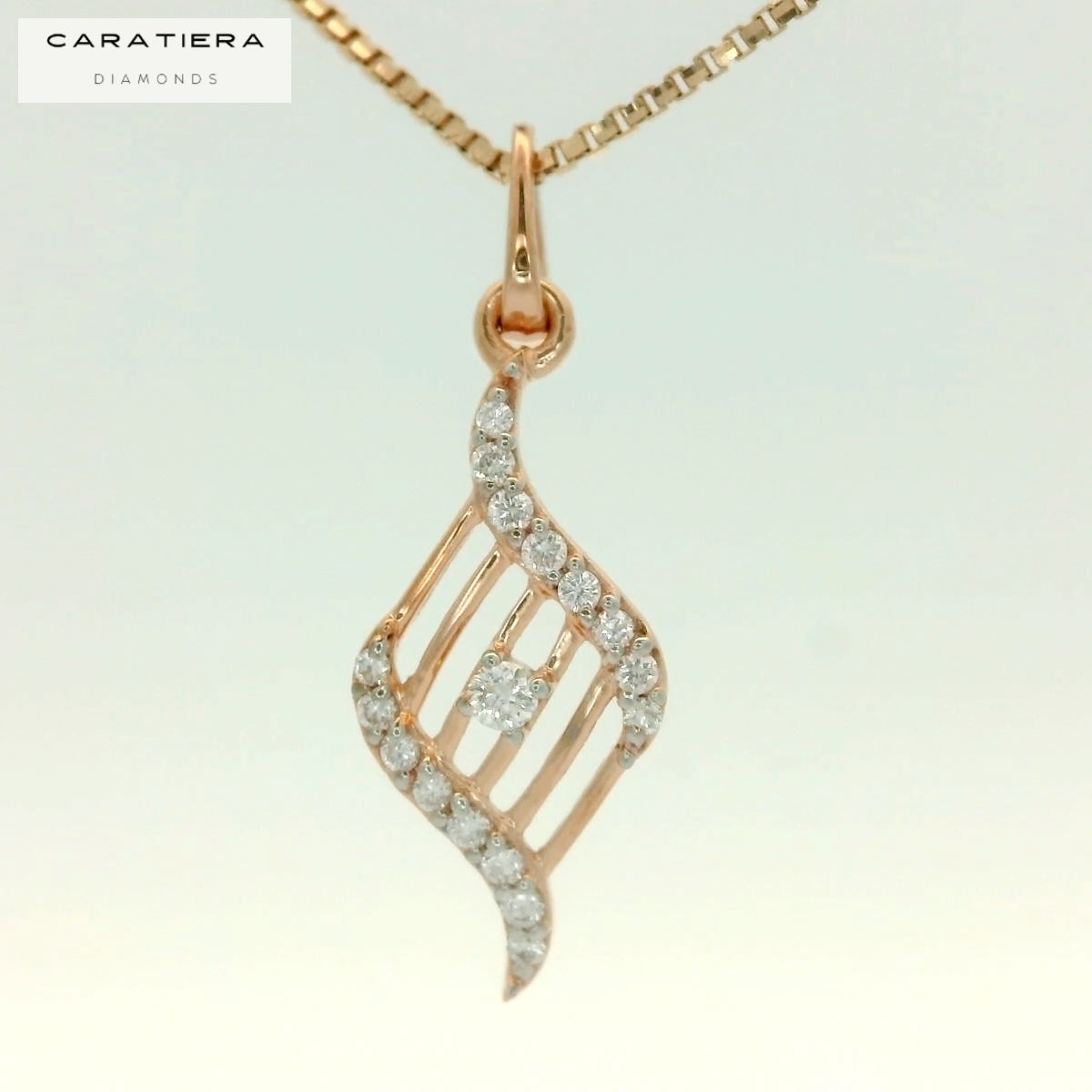 Grace Spiral Diamond Pendant  -PND20