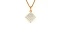 Geometric Glow Diamond Pendant   - PND221
