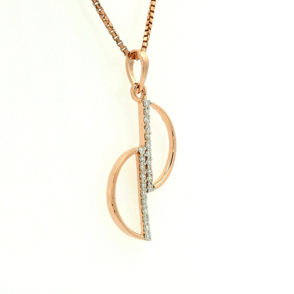 Elegant Twist Spark Pendant- PND258