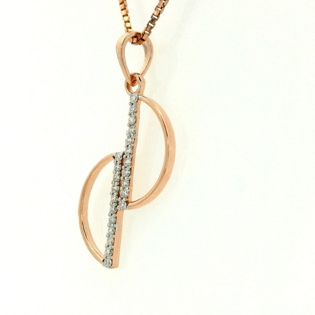 Elegant Twist Spark Pendant- PND258