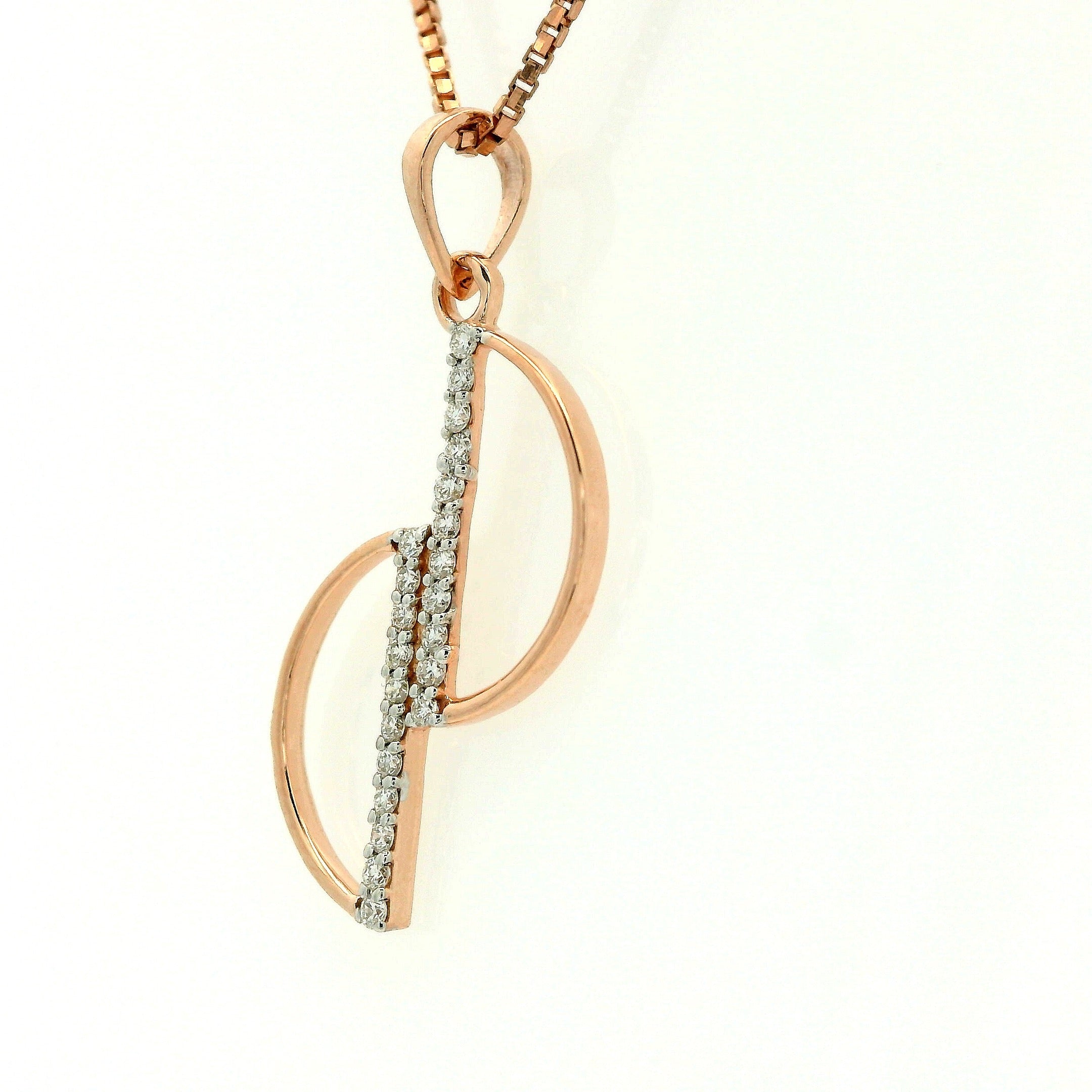 Elegant Twist Spark Pendant- PND258