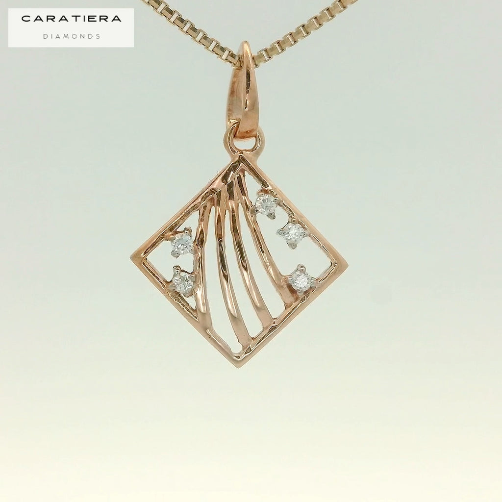 Celestial Square Diamond Drop PENDANT  -PNDS259
