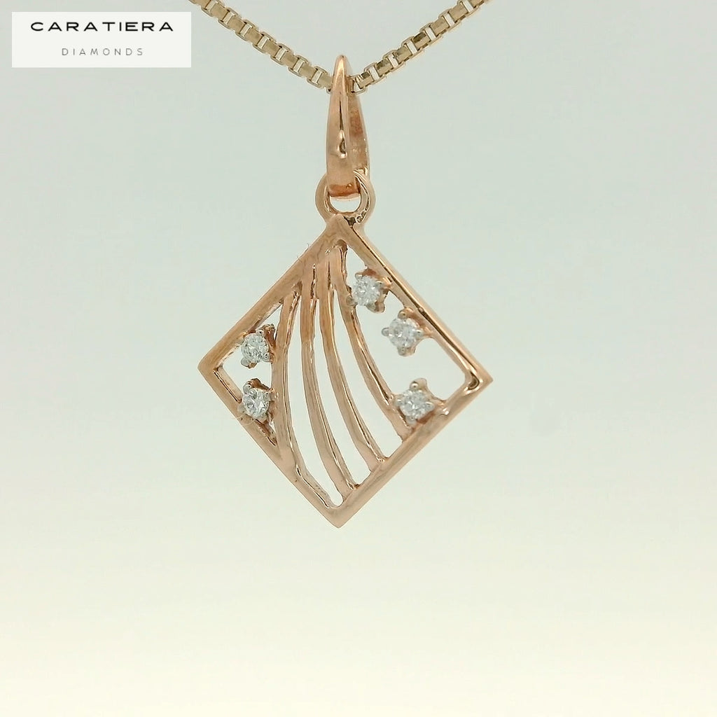 Celestial Square Diamond Drop PENDANT  -PNDS259