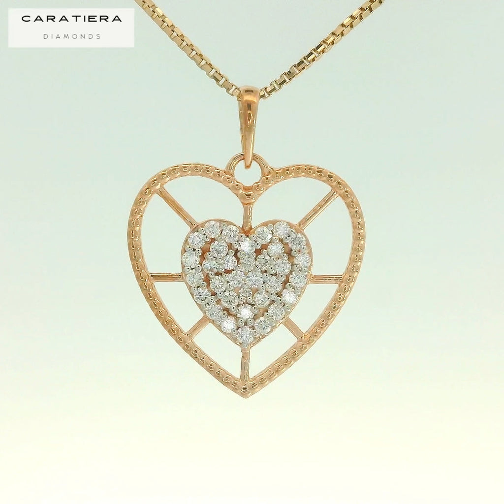Radiant Core Heart Pendant   -PND44
