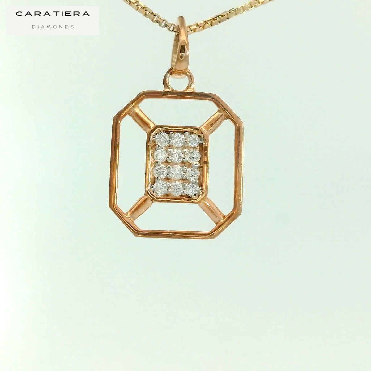 Golden Frame Spark Pendant  - PND72
