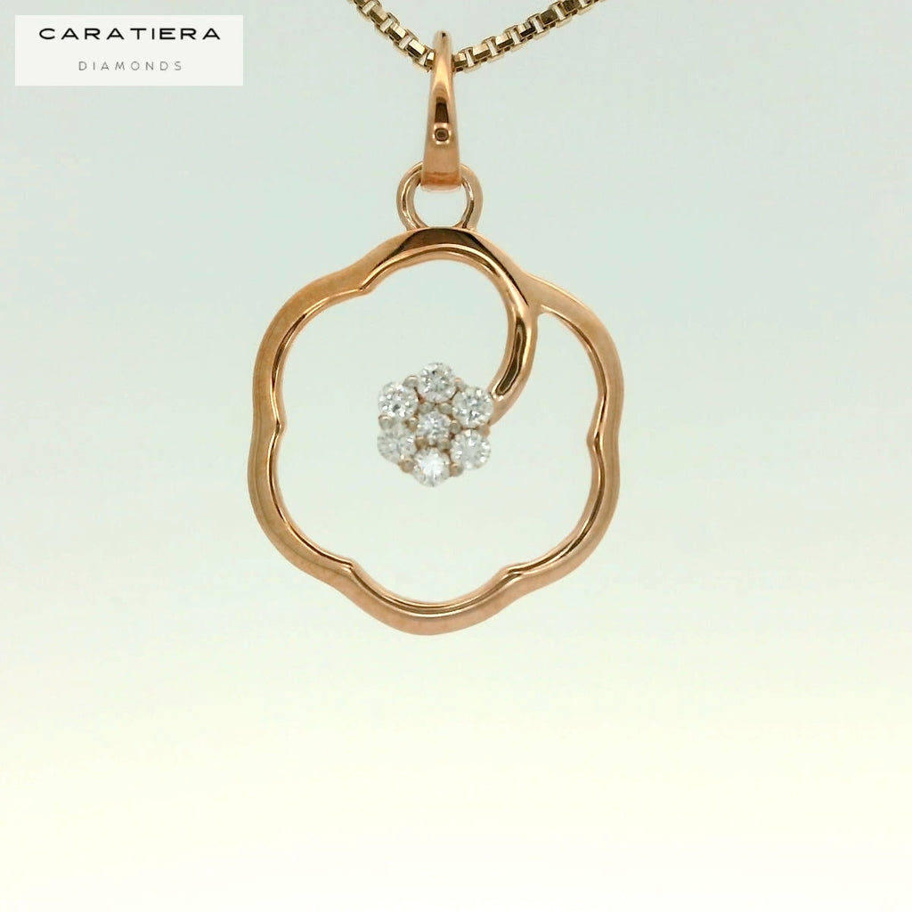 Rosé Floret pendant -PND75