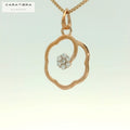 Rosé Floret pendant -PND75