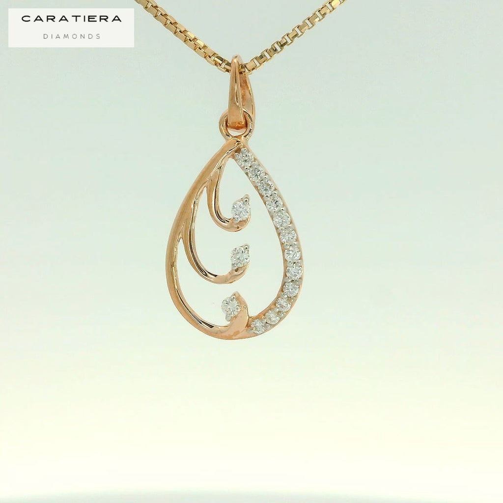 Sparkling Aura Drop Pendant  -PND83