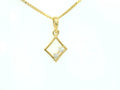 Dual Sparkle Rhombus Pendant  - PND120