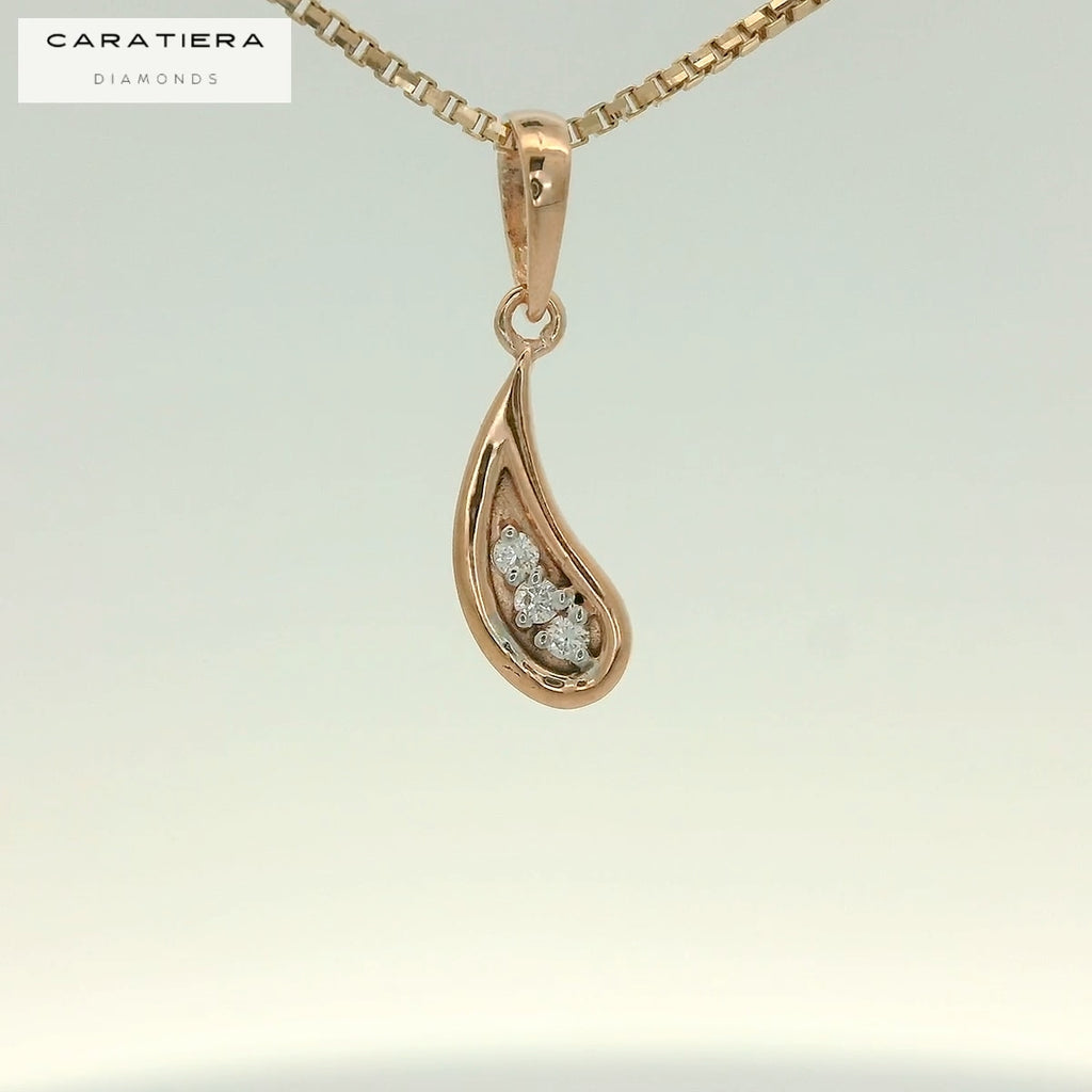 The Trio Teardrop Pendant  - PNDS134