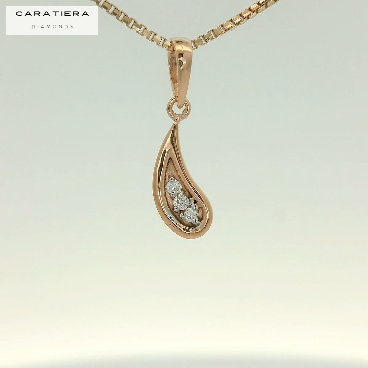 The Trio Teardrop Pendant  - PNDS134