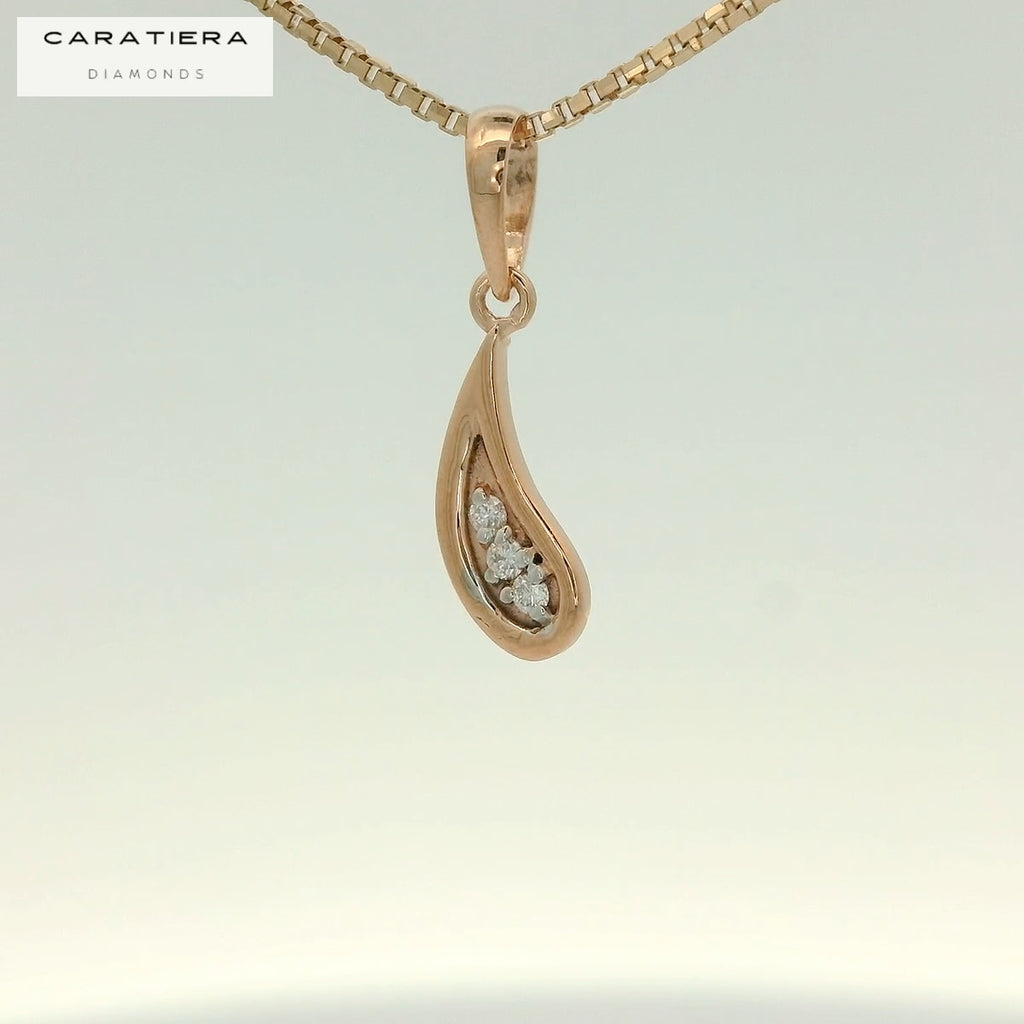 The Trio Teardrop Pendant  - PNDS134