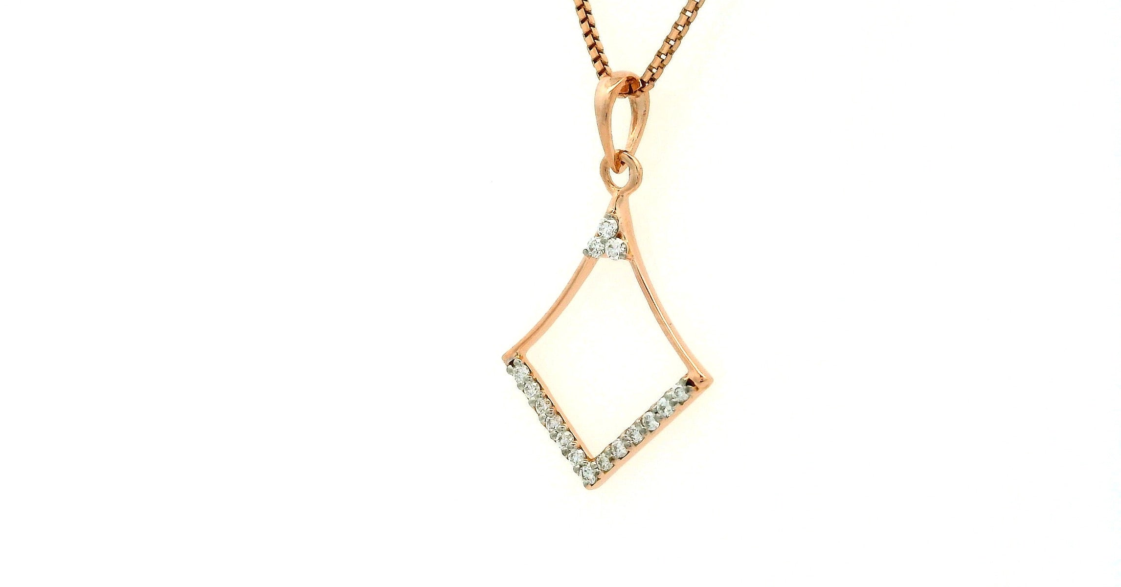 LUMINOUS  SQUARE CREST PENDANT-  PND174