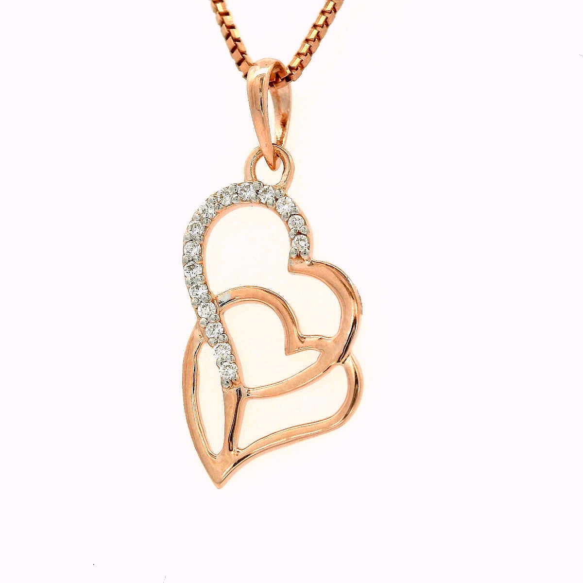 The Twin Soul Hearts Pendant  -PND318