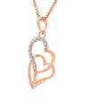 The Twin Soul Hearts Pendant  -PND318