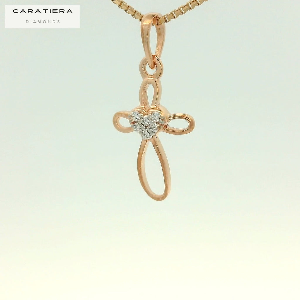 Eternal Heart Cross Pendant   - PND65