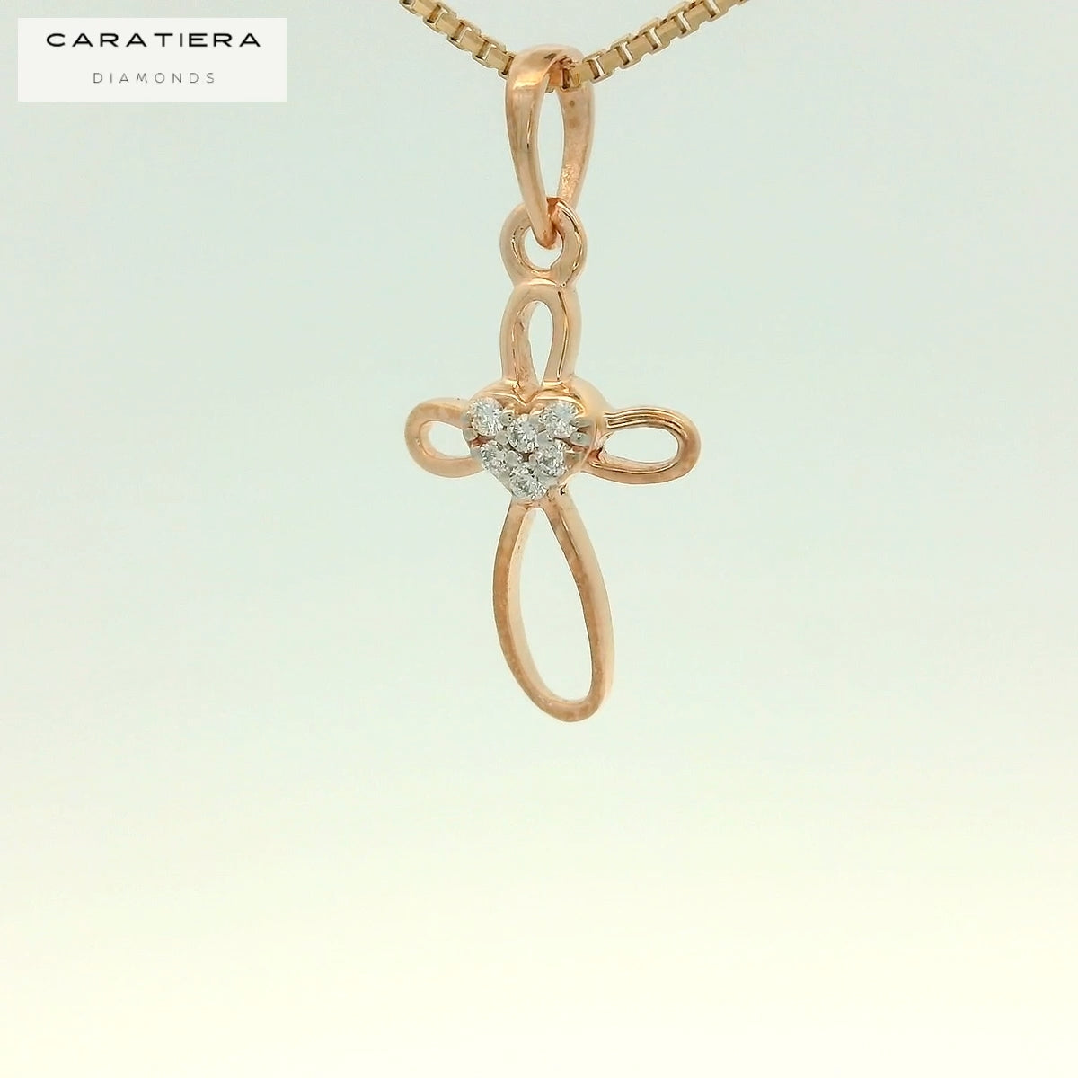 Eternal Heart Cross Pendant   - PND65