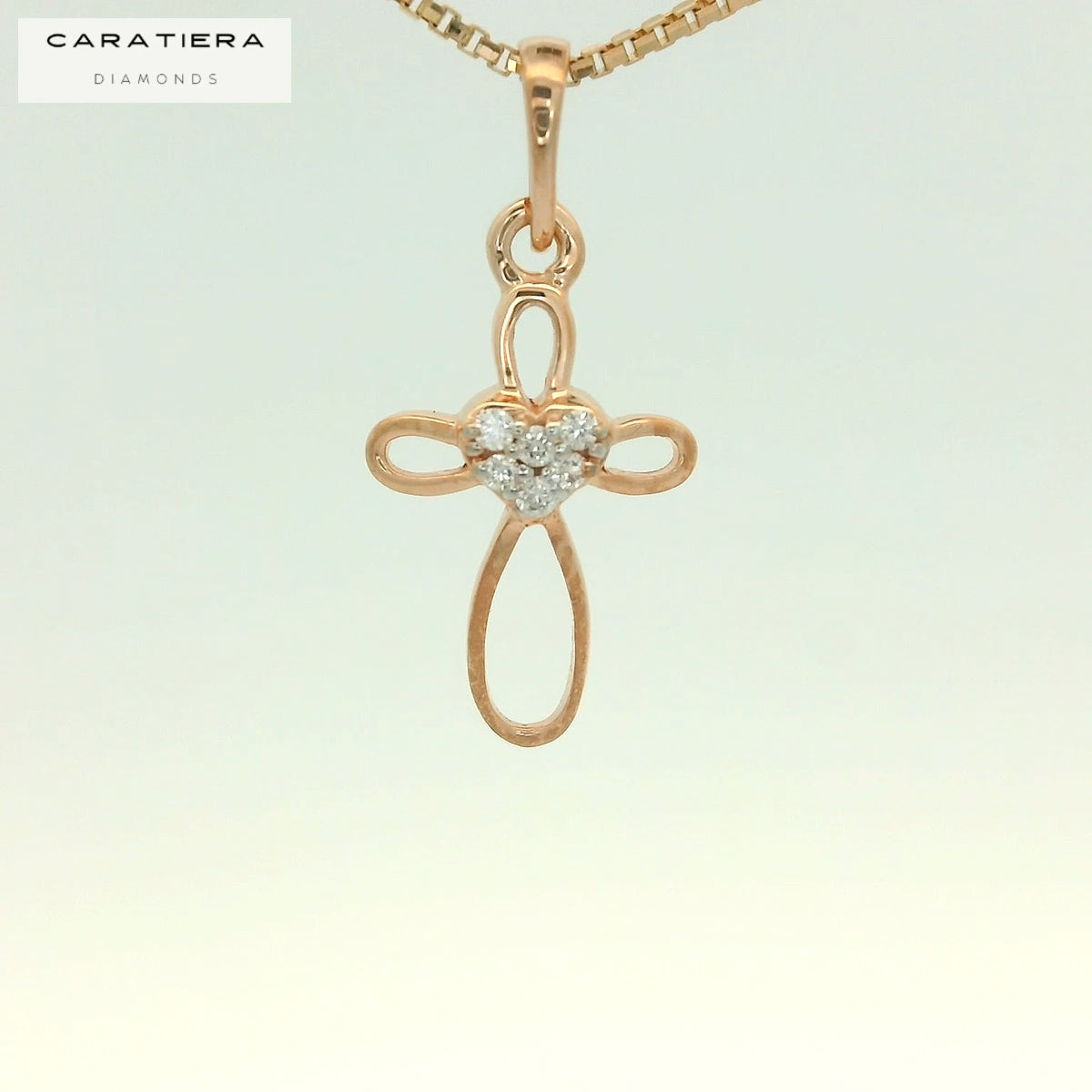 Eternal Heart Cross Pendant   - PND65