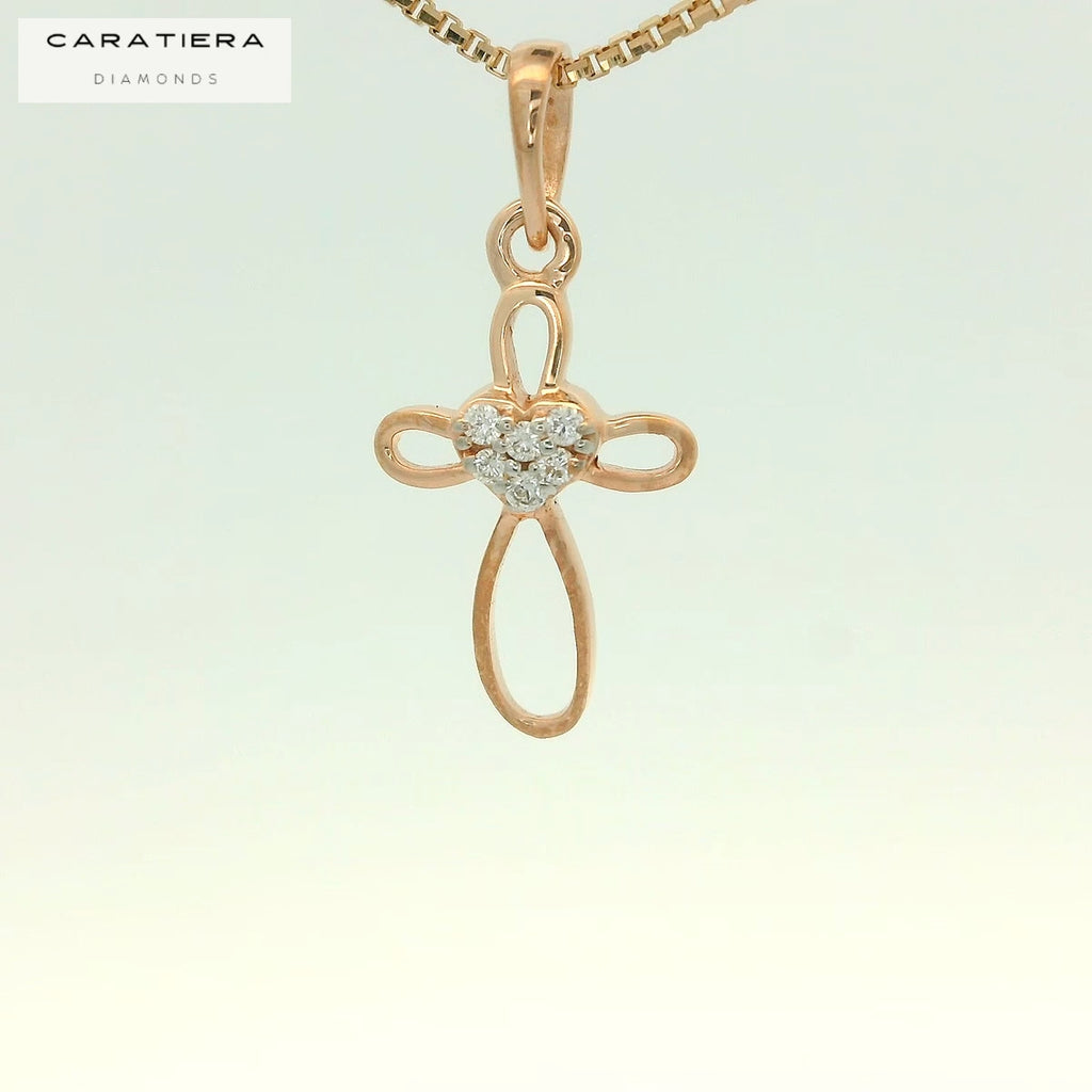 Eternal Heart Cross Pendant   - PND65
