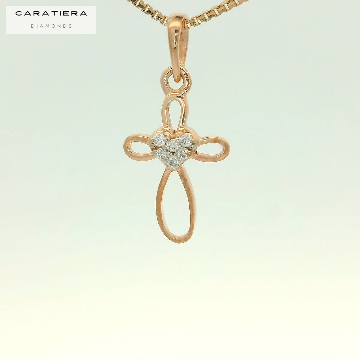 Eternal Heart Cross Pendant   - PND65